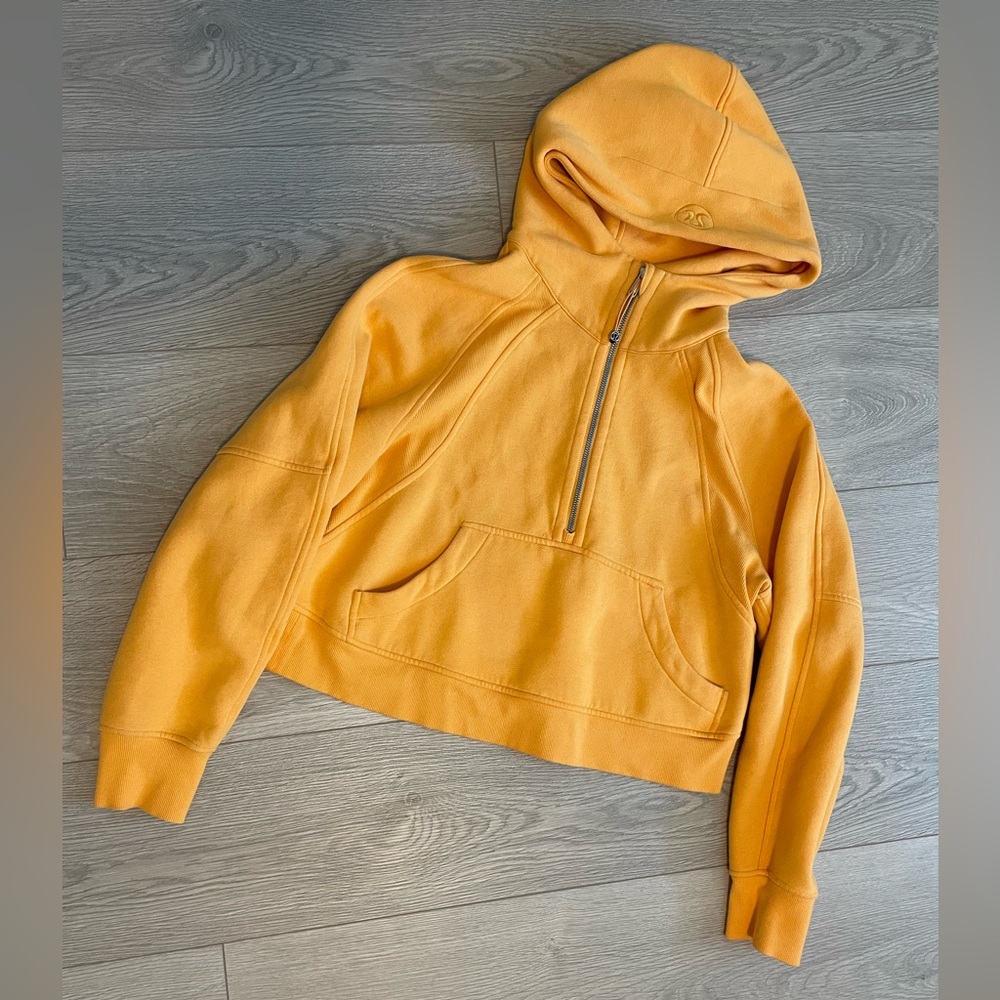 Lulu cropped zipper hoodie